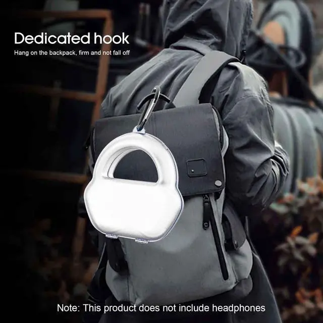 Alt view image 5 of 5 - SUOFEIK Hard Case for AirPods Max - Hard Travel Case with Full Protection for Apple Pro Max Headphones (White)