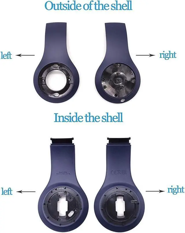 Alt view image 2 of 5 - Studio3.0 Spare Earphone Shells and Inner Shell Repair Parts (Dark Blue)