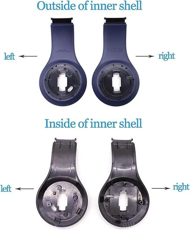 Alt view image 5 of 5 - Studio3.0 Spare Earphone Shells and Inner Shell Repair Parts (Dark Blue)