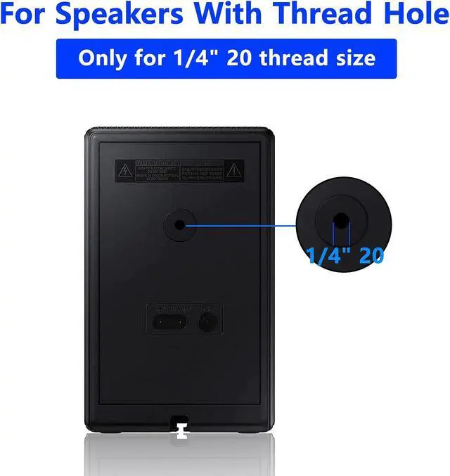 Alt view image 3 of 5 - Aiweiwa Speaker Wall Mount Ceiling Speaker Mount for Samsung 9500S Rear Speaker Mount, Tilt and Swivel Adjust Speaker Mounts for Samsung SWA-9500S/ZA