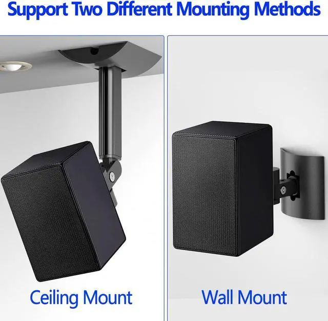 Alt view image 2 of 5 - Aiweiwa Speaker Wall Mount Ceiling Speaker Mount for Samsung 9500S Rear Speaker Mount, Tilt and Swivel Adjust Speaker Mounts for Samsung SWA-9500S/ZA