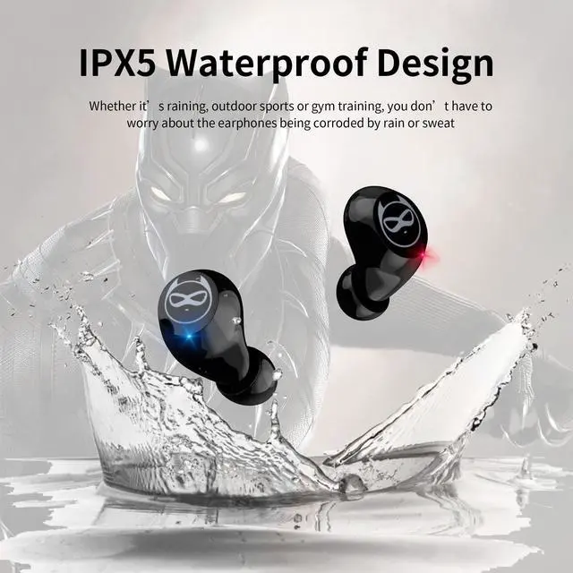 Alt view image 4 of 5 - Kids Wireless Earbuds Bluetooth in-Ear Headphones with Microphone Comfort Lightweight Earphone with Noise Cancellation Bluetooth 5.0 in-Ear-Headset Touch Control 32 Hrs Playtime for iPhone/Android