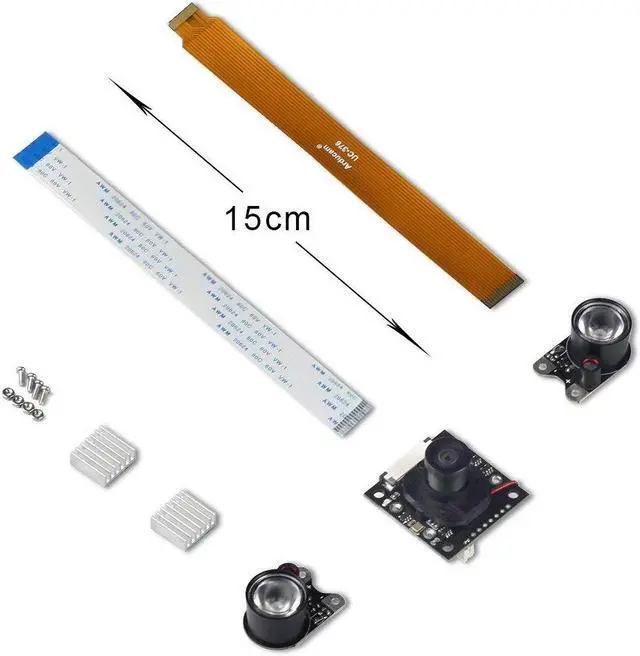 Alt view image 4 of 5 - Arducam Day-Night Vision for Raspberry Pi Camera, Automatic IR-Cut Switching All-Day Image All-Model Support, IR LED for Low Light and Night Vision, M12 Lens Interchangeable, OV5647 5MP 1080P