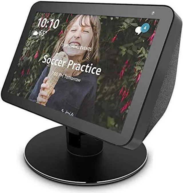 Alt view image 2 of 4 - ATOPHK Adjustable Stand only for Echo Show 8 / Echo Show 8 (2nd Gen), Tilt + Swivel StandAluminum Stand with 8 Magnets Black