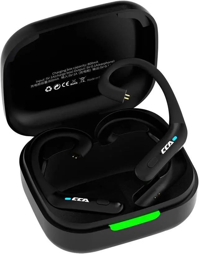 Main image of CCA BTX TWS Bluetooth 5.2 True Wireless Lossless AptX HiFi Earhooks Adapter with Microphone C Pin Suitable for in-Ear Headphones/Earbuds, Such as C12, etc.