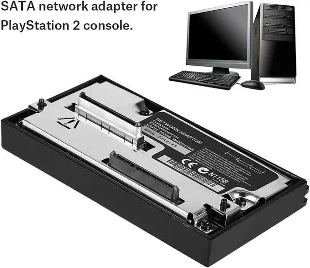 Alt view image 2 of 5 - SATA Interface Network Adaptor,HDD Hard Disk Adapter Support up to 2TB for 2.5" and 3.5" SATA HDD,Replacement for PS2 2