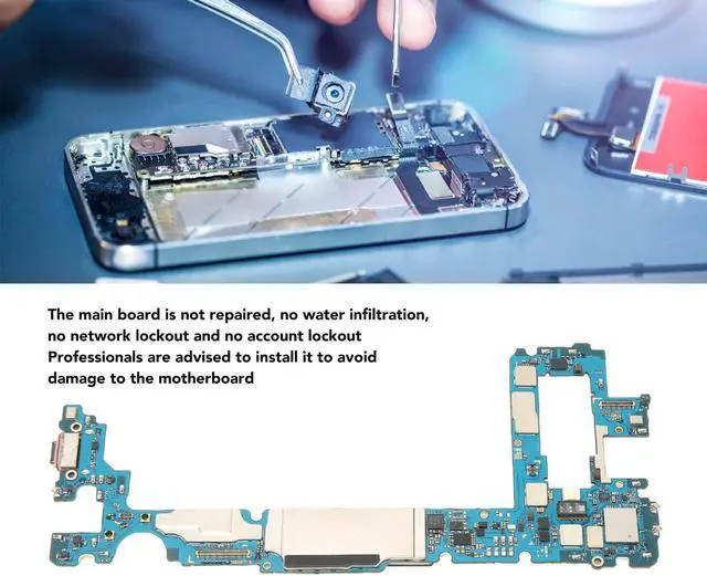 Alt view image 2 of 5 - Main Logic Board for Galaxy S10+ 128GB, Unlock Cellphone Motherboard, PCB Motherboard, Professional Installation Needed, Replacement (US Version)