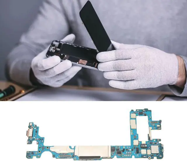 Alt view image 4 of 5 - Main Logic Board for Galaxy S10+ 128GB, Unlock Cellphone Motherboard, PCB Motherboard, Professional Installation Needed, Replacement (US Version)