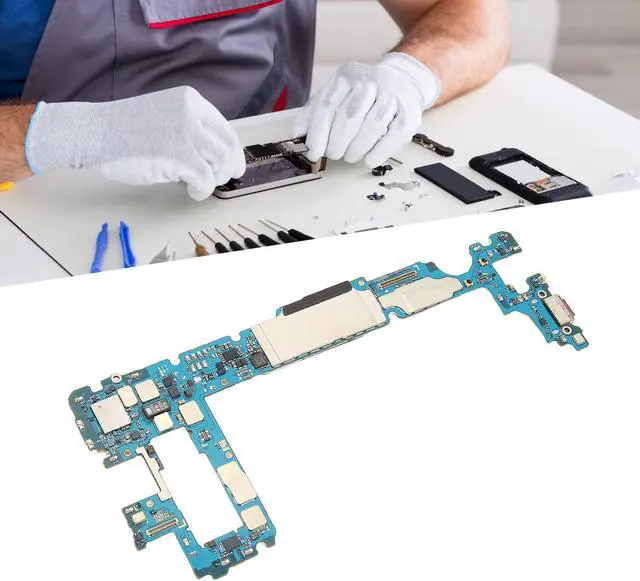 Alt view image 5 of 5 - Main Logic Board for Galaxy S10+ 128GB, Unlock Cellphone Motherboard, PCB Motherboard, Professional Installation Needed, Replacement (US Version)