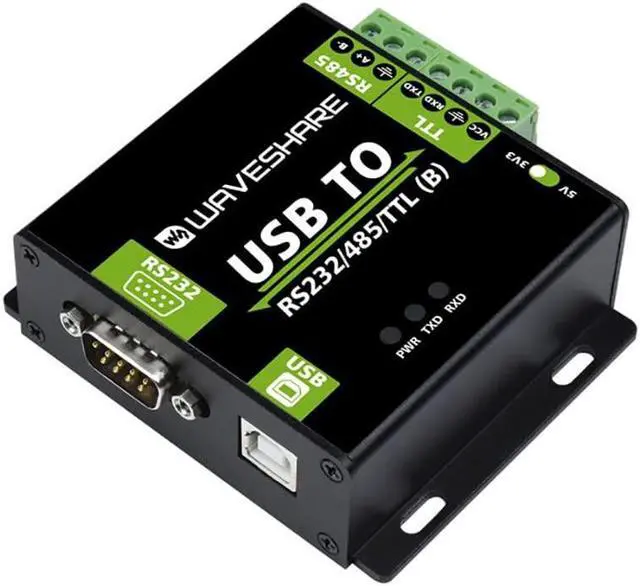 Main image of Coolwell Waveshare USB to RS232/485/TTL Converter Onboard FT232RL Industrial Grade USB to RS232 Converter Support Mac Linux Android Windows 11/10 / 8.1/8 / 7