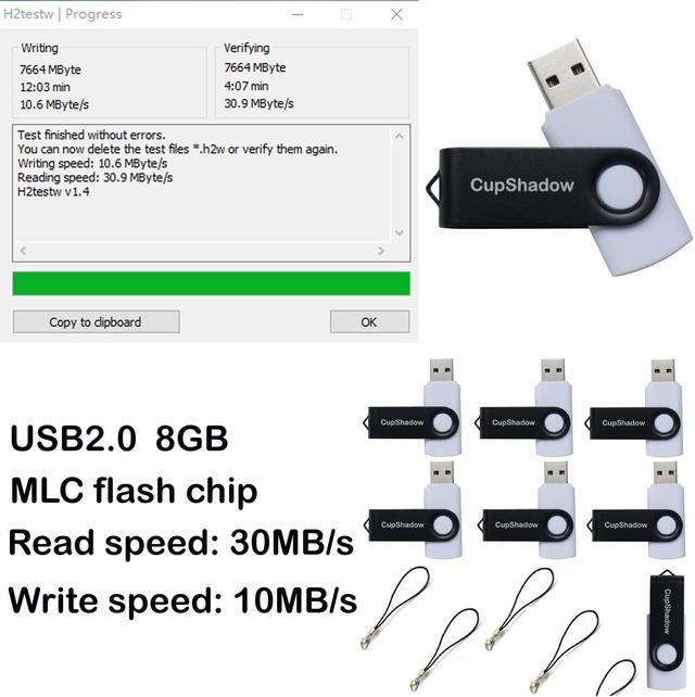 Alt view image 2 of 3 - 8GB USB Flash Drive 15 Pack Bulk USB Flash Drives USB2.0 Flash Drive Bulk 8GB Thumb Drive Bulk Pen Drive CupShadow USB 15 Pack (White)