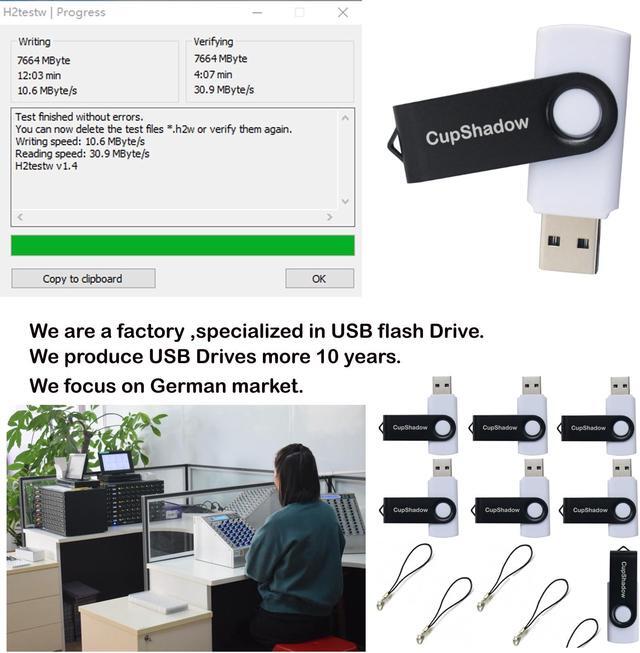 Alt view image 3 of 3 - 8GB USB Flash Drive 15 Pack Bulk USB Flash Drives USB2.0 Flash Drive Bulk 8GB Thumb Drive Bulk Pen Drive CupShadow USB 15 Pack (White)