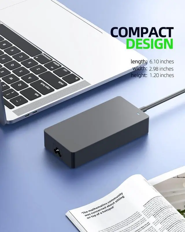 Alt view image 4 of 5 - 180W 135W AC Charger Replacement Fit for Acer Nitro 5 AN515-58-58NF AN515-57 AN515-45-R21A, AN517-55 AN517-54 AN517-41-R7EY/R0RZ Gaming Laptop Power Adapter Supply Cord