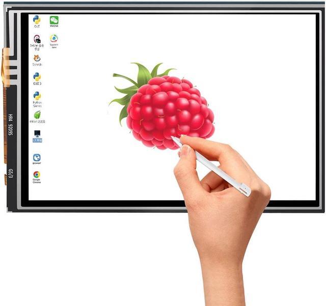 Alt view image 3 of 5 - DORHEA for Raspberry Pi Display 3.5 inch TFT LCD Screen Kit, 3.5'' 480x320 Resolution TFT Touch Screen Moudle with Protective Case Touch Pen Heatsinks for Raspberry Pi 4 3 B+,Pi 3 B, Pi 2, Pi Zero