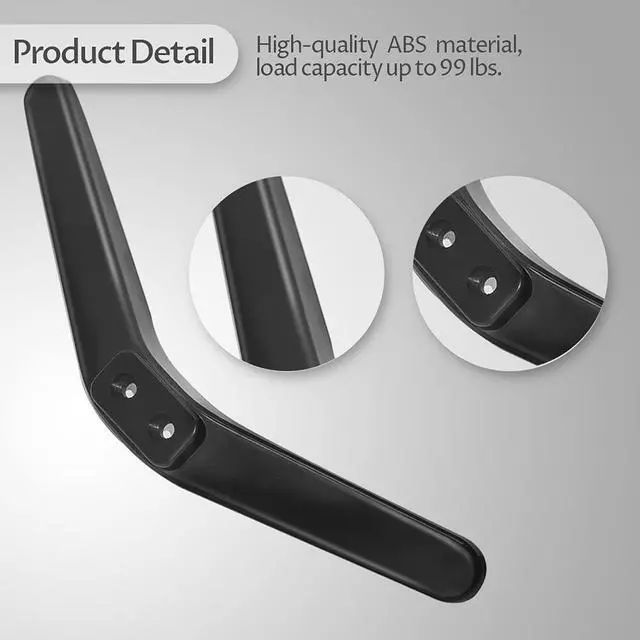 Alt view image 4 of 5 - Universal TV Stand, TV Pedestal Feet, TV Stand Legs for 27 28 29 30 32 37 40 55in LCD LED OLED TCL/LG/KONKA Smart TV, Black