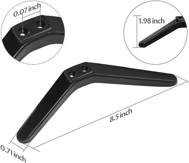 Alt view image 5 of 5 - Universal TV Stand, TV Pedestal Feet, TV Stand Legs for 27 28 29 30 32 37 40 55in LCD LED OLED TCL/LG/KONKA Smart TV, Black