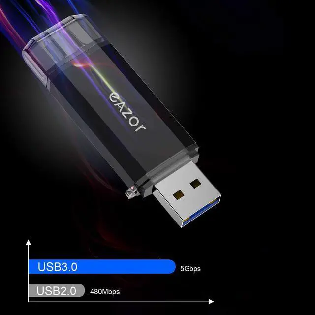 Alt view image 2 of 5 - Type C Flash Drive, 2 in 1 OTG USB C+ USB 3.0 Dual Drive Waterproof Memory Stick with Keychain Metal for Computer, MacBook,Google's Chromebook Pixel,Samsung Galaxy (TYPE-C256GB 3.0)