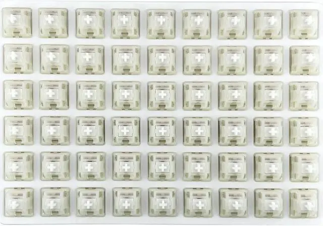 Alt view image 4 of 5 - kutethy Gateron Switches Milky White Mechanical Keyboard Yellow 5pins for All MX Mechanical Keyboard(108 Pcs, White)