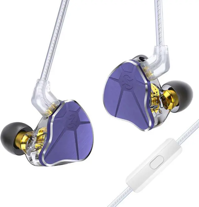 Main image of CCZ BC04 in-Ear Monitors, 10MM CNTD Dynamic Driver+Customize Balanced Armature Hybrid Wired Earbuds in-Ear Earphones Musicians in Ear Headphones with Detachable Cables, Noise-Isolating Earbuds