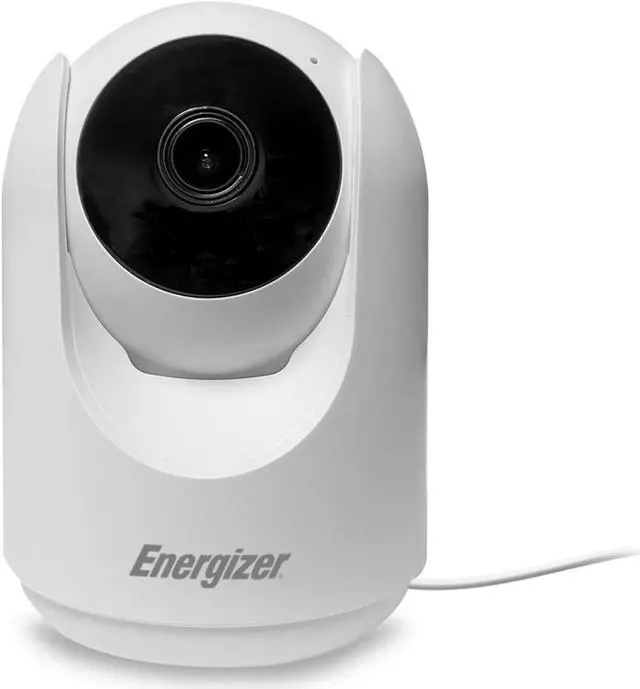 Alt view image 5 of 5 - Energizer Smart 1080p Indoor Pan & Tilt Wired Camera, Motion Tracking, Two-Way Conversation, Night Vision, Instant Notifications, Works with Google Home and Alexa, Night Vision, White