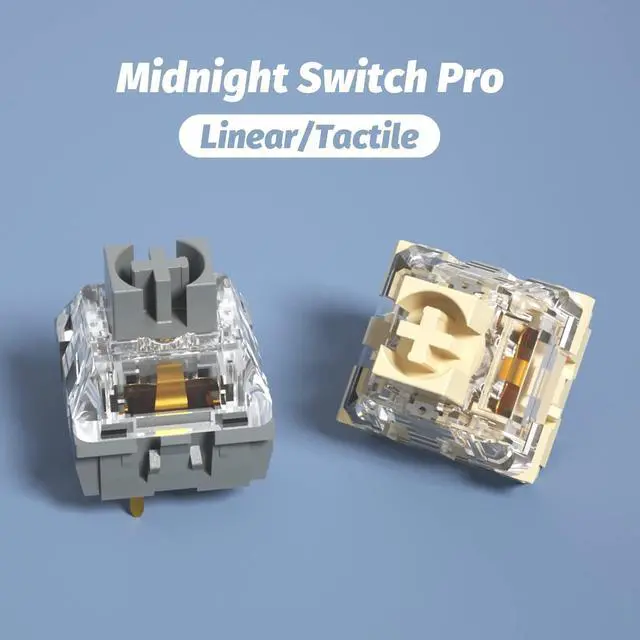 Alt view image 3 of 5 - KAILH Official Store Mechanical Keyboard Switch Midnight Pro Keystem DIY Tactile Liner 5PIN (70PCS, Tactile)