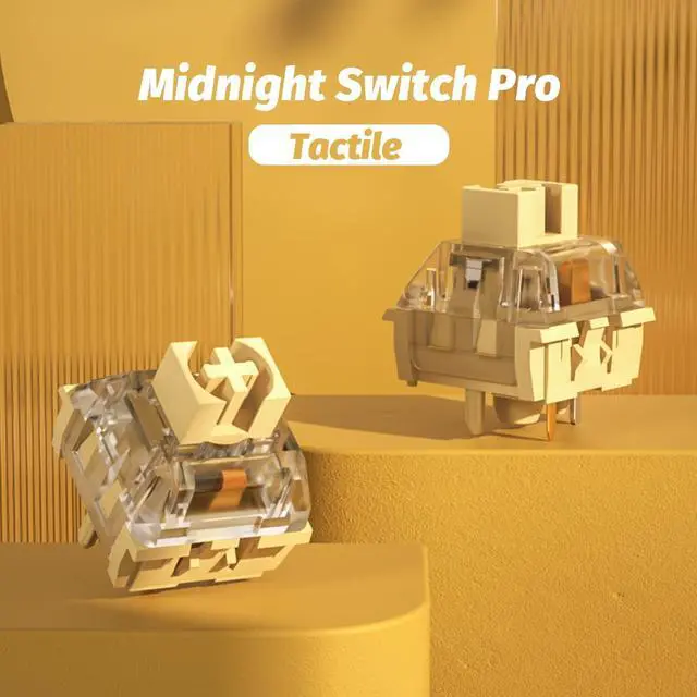 Alt view image 4 of 5 - KAILH Official Store Mechanical Keyboard Switch Midnight Pro Keystem DIY Tactile Liner 5PIN (70PCS, Tactile)