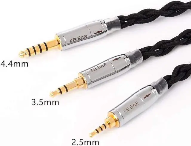 Alt view image 2 of 5 - 4 Core QDC Earphone Cable-KBEAR [Smooth] Upgrade Cable, 5N UPOCC Singel Crystal Copper Cable, IEM Detachable Cable with2.5mm Plug, Suit for ZS10-PRO AS16 ASF EDX EDXPRO AST DQ6 (QDC, 2.5Black)