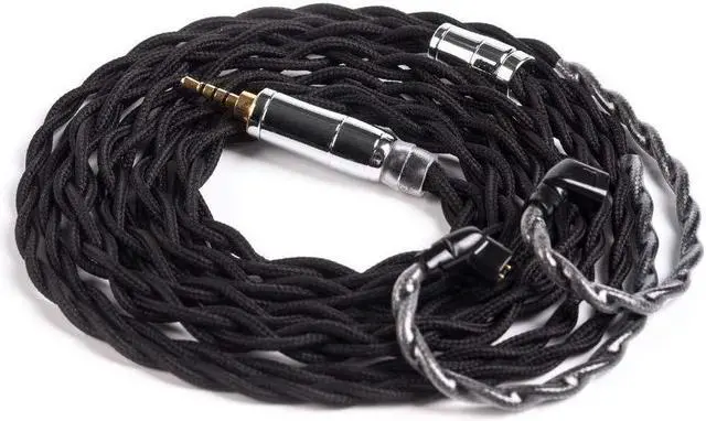 Main image of 4 Core QDC Earphone Cable-KBEAR [Smooth] Upgrade Cable, 5N UPOCC Singel Crystal Copper Cable, IEM Detachable Cable with2.5mm Plug, Suit for ZS10-PRO AS16 ASF EDX EDXPRO AST DQ6 (QDC, 2.5Black)