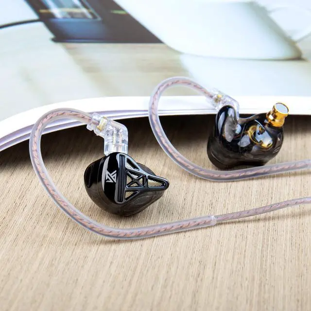 Alt view image 2 of 5 - Wired Headphone,KZ DQS HiFi Dynamic Drivers IEM Earphone,KZ Earbuds Bass 2pin 3.5mm Sports Music Game in Ear Monitor Headphone+5 Pairs KBEAR 07 Ear Tips