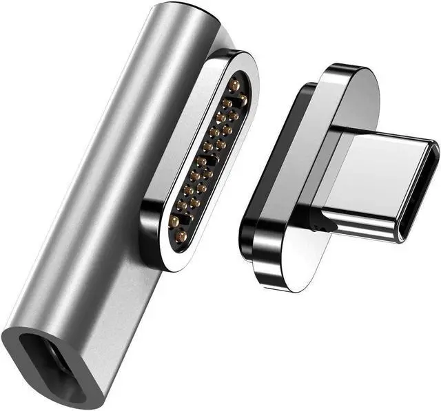 Main image of Lanhiem 100W USB C Magnetic Adapter, 20 Pin PD Fast Charge Magnetic Breakaway USB-C Right Angle Adapter for MacBook, Galaxy S24 Ultra, iPad Pro, Nintendo Switch, ROG Ally, Steam Deck, Gamepad(1 Pack)