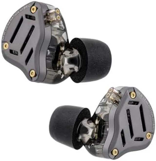 Alt view image 2 of 5 - Linsoul KZ ZS10 PRO 2 In Ear Monitor IEM, 1DD+4BA Hybrid Wired Earbuds, with 4-Level Tuning Switch, 3-Way Crossover Gaming Earbuds, Silver-plated IEM Cable for Musician Audiophile (Black, Without Mic)