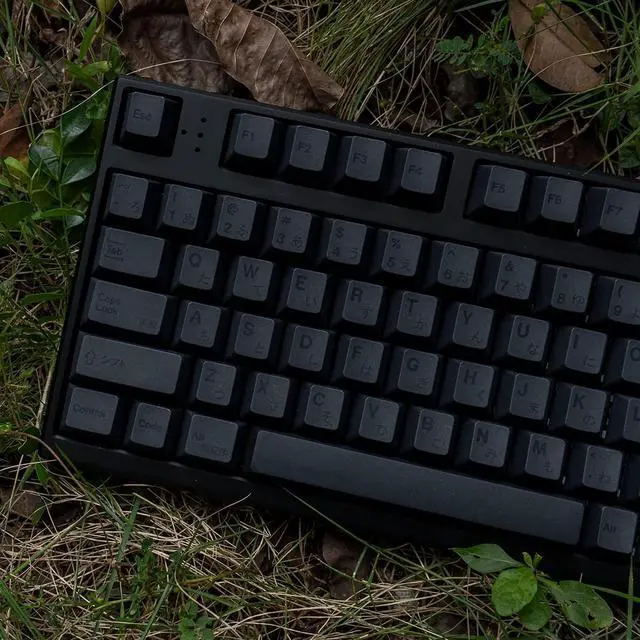 Alt view image 4 of 5 - PBT Japanese Gray Keycaps 144 Keys Cherry Profile DYE-Sub Custom Minimalist Keycaps for 60% 65% 70% 75% Cherry Gateron MX Switches Mechanical Keyboards