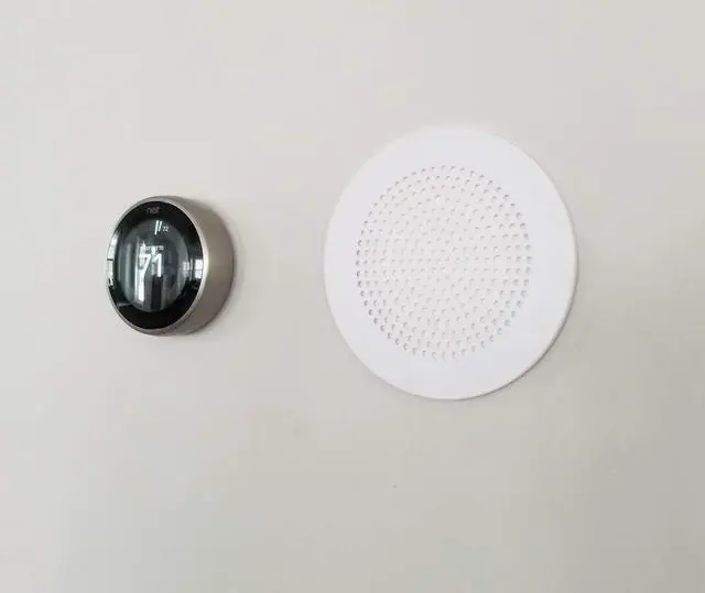 Alt view image 2 of 5 - Mount Genie Flush Mount | Built-in Wall or Ceiling Bluetooth Speaker Mount [2019 Model] | Includes Optional Grill. Award Winning Design. Fantastic Sound (White, 1-Pack)