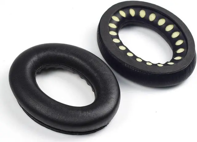 Alt view image 4 of 5 - MOLGRIA Lambskin Ear Pads Cushion, Replacement Sheepskin Earpads for Bose Quiet Comfort QC 35 II QC35 QC35ii QC15 QC25 QC2 AE2 SoundLink SoundTrue Headphones(Black)