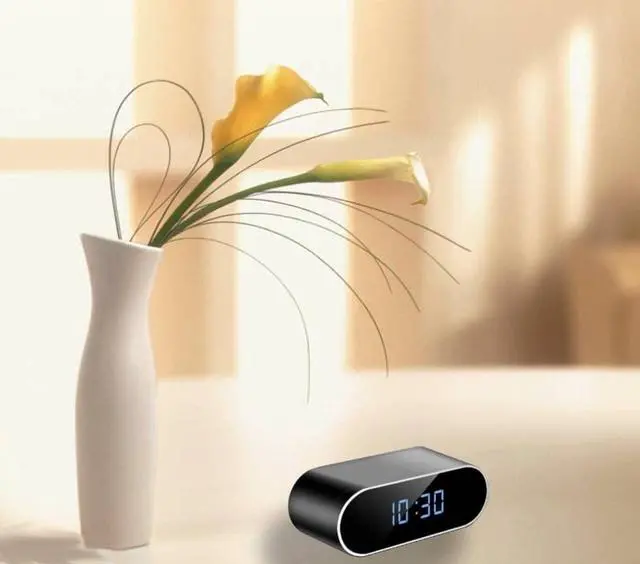 Alt view image 5 of 5 - Hidden Camera Clock 1080P Wireless Spy Camera Covert Nanny Cam Baby Monitor HD Home Indoor Security Cam Night Vision Motion Detection for Office No Audio