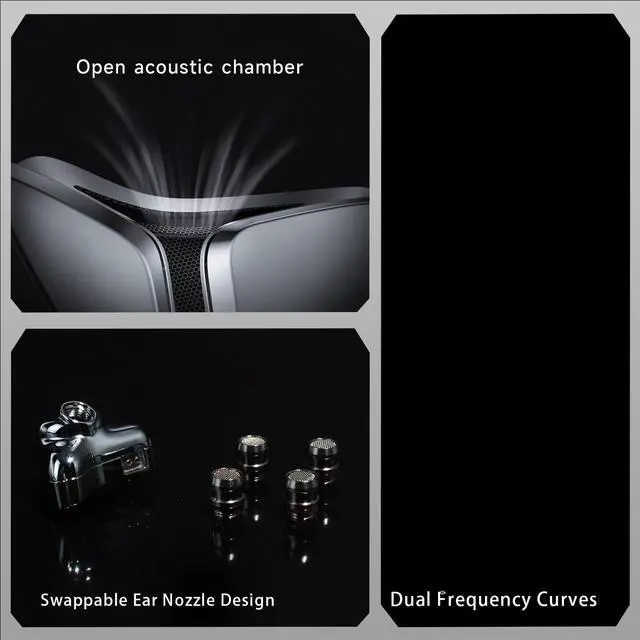 Alt view image 4 of 5 - HiFiGo Muse HiFi The East 6 Flagship 1DD 10mm in-Ear Monitors, Single Dynamic Driver IEMs in-Ear Earphones with 2.0 Tesla Dual Magnetic Unit (3.5mm)