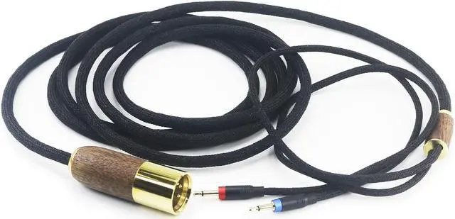 Alt view image 5 of 5 - NewFantasia 4-pin XLR Balanced Cable 6N OCC Copper Silver Plated cable for Monolith M1060, M1060C, M565, M565, for AudioQuest NightHawk Headphone Walnut Wood Shell (2X 2.5mm Version)