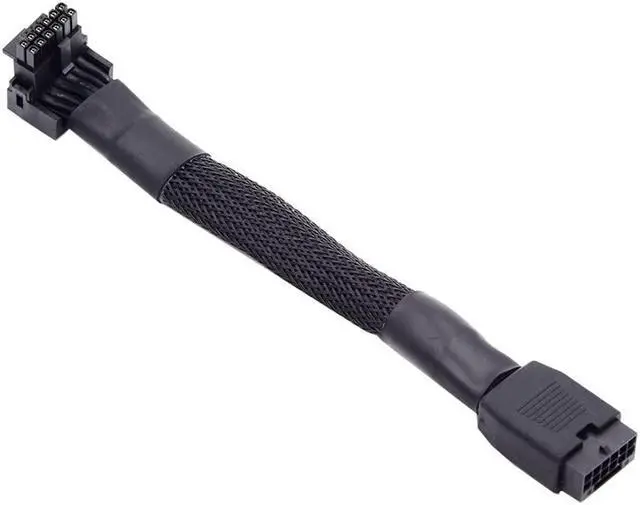 Main image of NFHK 12VHPWR ATX3.0 PCI-E 5.0 Power Modular Cable Male to Female Up Angled 90 Degree Extension for 3080 3090TI PSU 16Pin 12+4P Graphics Card