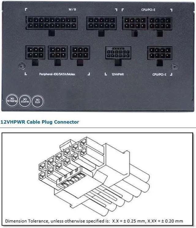 Alt view image 3 of 5 - NFHK 12VHPWR ATX3.0 PCI-E 5.0 Power Modular Cable Male to Female Up Angled 90 Degree Extension for 3080 3090TI PSU 16Pin 12+4P Graphics Card