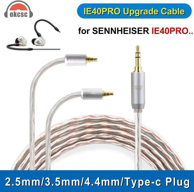 Alt view image 2 of 5 - okcsc IE40 PRO to 4.4MM Upgraded Replacement Cable for IE40 PRO Earphones Cable 4 Core for IE40 PRO 3.94FT