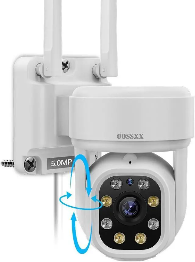 Main image of OOSSXX (2-Way Audio & PTZ Camera) 5MP Extend Wireless PTZ Camera WiFi Security System Pan, 24/7 Auto Tracking PTZ Camera Outdoor Indoor,Night Vision,2-Way Audio Surveillance DVR Set