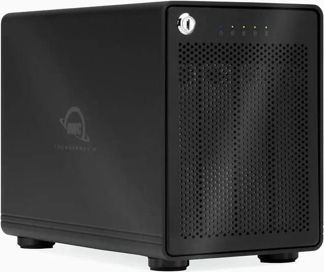 Main image of OWC ThunderBay 4 RAID 5 with Dual Thunderbolt 3 Ports (0GB RAID), includes SoftRAID XT