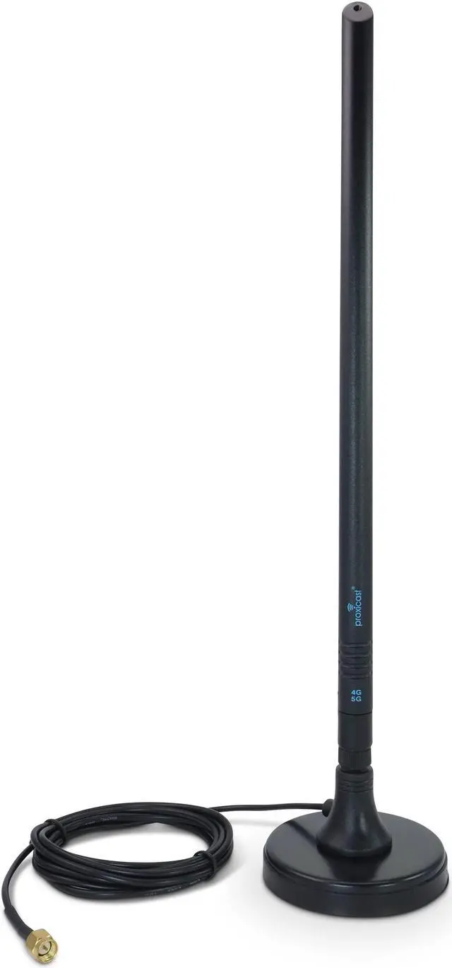 Main image of Proxicast 5-8 dBi 4G/5G External Magnetic High Gain Cell Antenna Compatible with Cisco, Cradlepoint, Netgear, Pepwave, MoFi, Digi, Sierra and Other Routers & Modems with SMA Connectors (ANT-006-SMA)