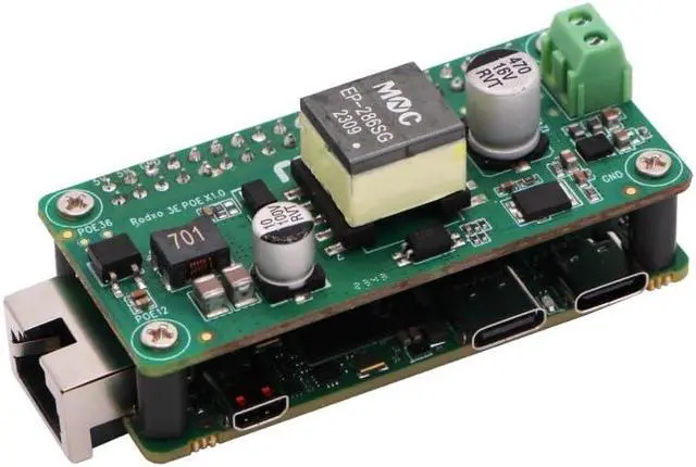 Alt view image 4 of 5 - Radxa Zero 3E RK3566 4-core CPU SBC, GPU, NPU, HDMI with 1080P Output, and Gigabit Ethernet Single Board Computer (Radxa Zero 3E 4GB with GPIO)
