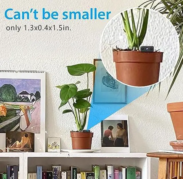 Alt view image 5 of 5 - Wireless Wifi Smallest Camera,HD1080P Security Camera,Portable Security Camera,Baby Monitor,Pet Camera with Night Vision,Motion Detection,Cloud Storage,Remote Viewing for Security with iOS AndroidAPP