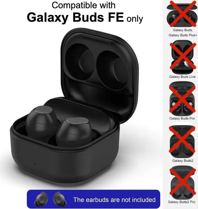 Alt view image 2 of 5 - Charging Case Replacement Compatible with Galaxy Buds FE(Wired Charging Only, Earbuds not Included, Black)