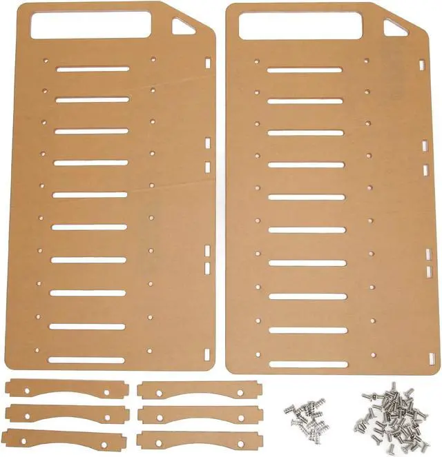 Alt view image 2 of 5 - DIY Acrylic Transparent Hard Drive Rack, 3.5 Inch Desktop Clear Acrylic Hard Drive Stand DIY Hard Drive Stand (10 Layers)