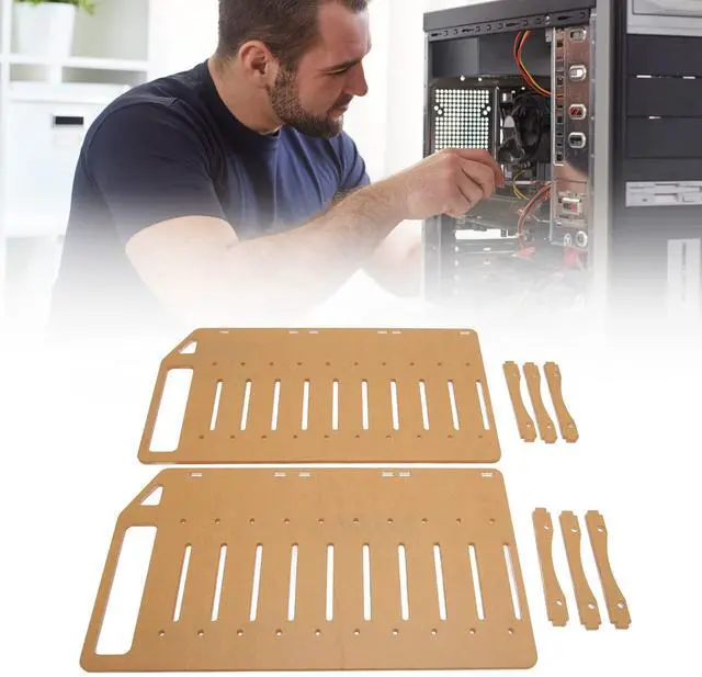 Alt view image 5 of 5 - DIY Acrylic Transparent Hard Drive Rack, 3.5 Inch Desktop Clear Acrylic Hard Drive Stand DIY Hard Drive Stand (10 Layers)