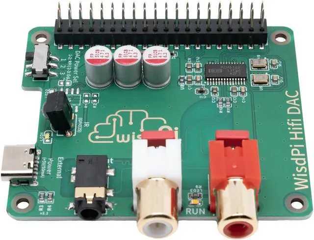 Alt view image 3 of 5 - Raspberry Pi HiFi DAC HAT Audio Card Expansion Board for Raspberry Pi 4, Pi 3 B+, Pi 3 B, Pi 2, Pi B+, Pi Zero/Zero W