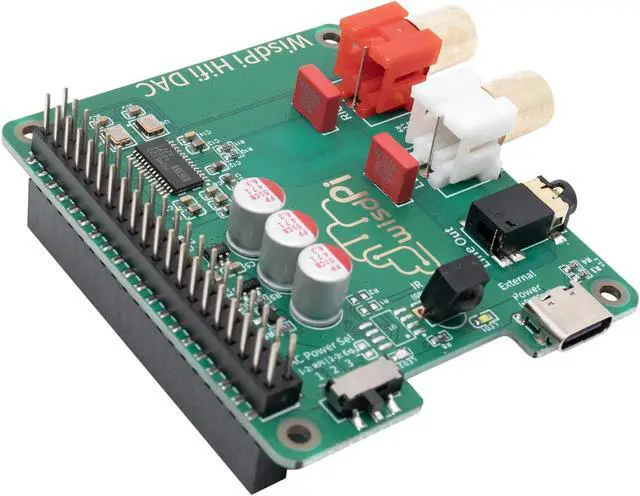 Alt view image 4 of 5 - Raspberry Pi HiFi DAC HAT Audio Card Expansion Board for Raspberry Pi 4, Pi 3 B+, Pi 3 B, Pi 2, Pi B+, Pi Zero/Zero W